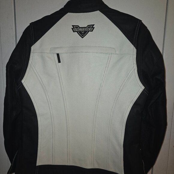 Victory Motorcycle leather riding jacket - Picture 2 of 6
